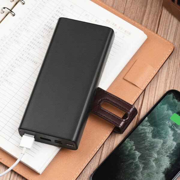 Hoco Power Bank  J55A Neoteric 2xUSB 20000mAh fekete - Image 3