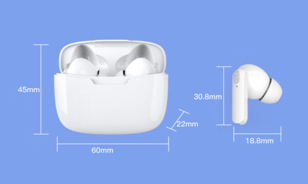 Bluetooth fülhallgató AIR Pro TWS I20 fekete professziónális hangminőség - Image 3