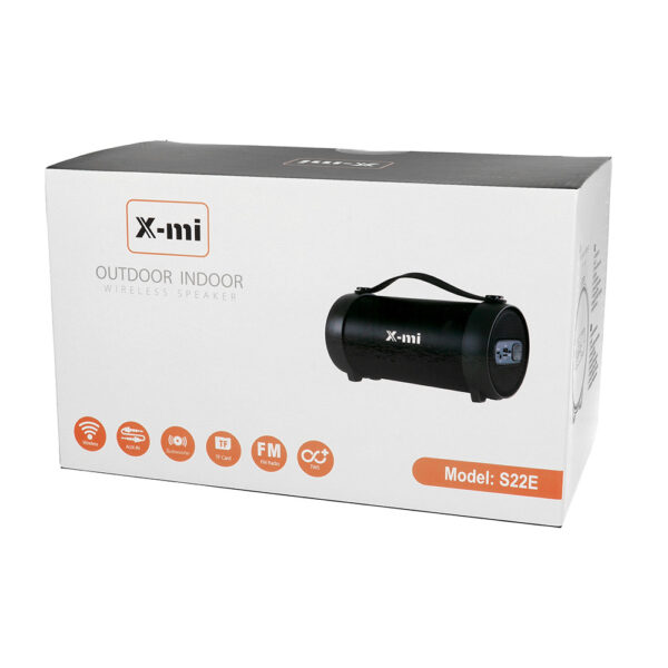 Bluetooth hangszóró rádió funkcióval X-mi TWS S22E fekete - Image 2