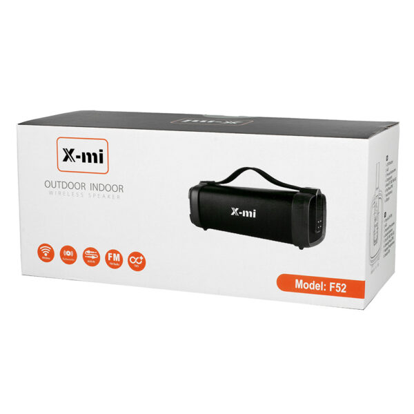 Bluetooth hangszóró rádió funkcióval X-mi TWS F52 fekete - Image 2