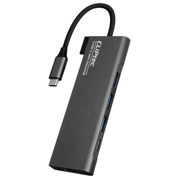 Type C HUB elosztó, 3XUSB 3.1 + Type C + HDMI - DOCKVIEW-5 Cliptec RZH721