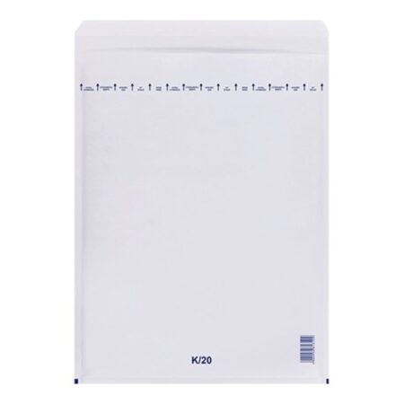 Légpárnás tasak 370x480 mm, K/20, szilikonos, fehér (50 db)