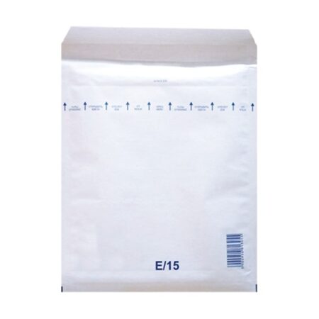 Légpárnás tasak 240x275 mm, E/15, szilikonos, fehér (100 db)