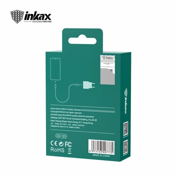 Hálozati töltő adapter, gyorstöltő Type C  5V, 2.4A model CD-123 - Image 3