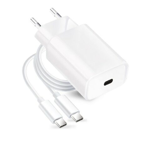 Hálozati töltő adapter, gyorstöltő QC3.0 Type C 18W + 1m-es Type C kábel
