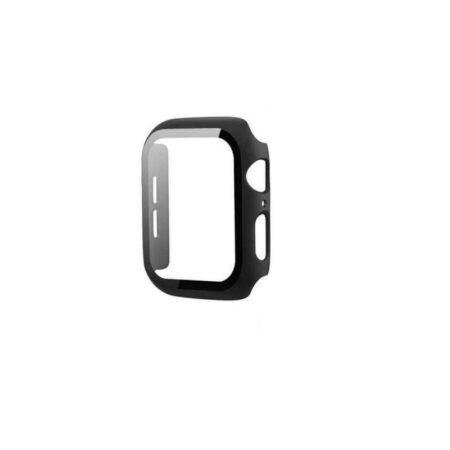 TECH-PROTECT Tok, képernyővédővel, Defense 360, Apple Watch 4/5/6/SE kompatibilis 44 mm, Fekete