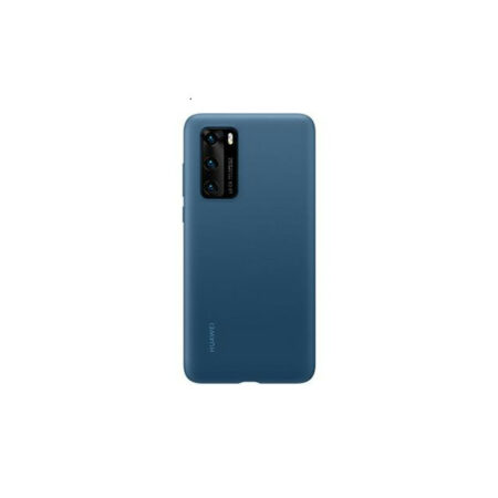Huawei P40 Silicone Cover, gyári szilikon tok, kék