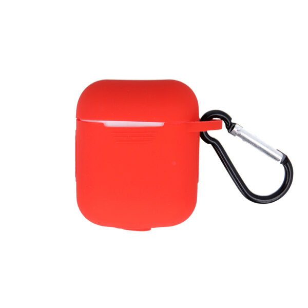 Airpods 1/2 tartó: AirPods 1/2 tartó - piros szilikon