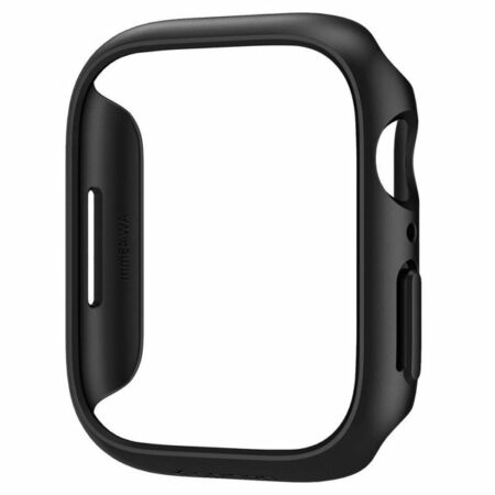 Apple Watch 7 (45mm) Spigen Thin Fit okosóra tok - ACS04174, Fekete