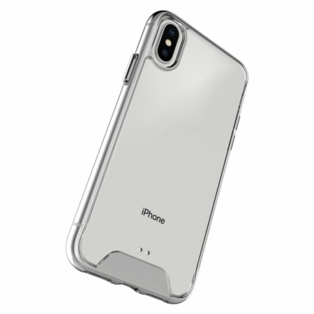 Ütésálló szilikon hátlapvédő telefontok, iPhone 12 / 12 Pro, Átlátszó