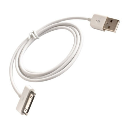 iPhone adatkábel, töltőkábel, iPhone 30pin, 4S 4G 4GS kompatibilis, fehér, 1m, Forever