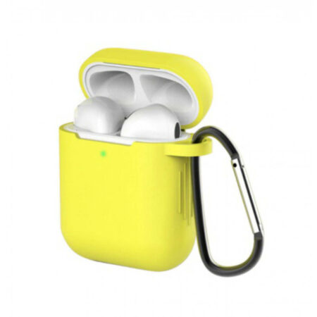 Apple Airpods szilikon tok, 1.5mm, Sárga